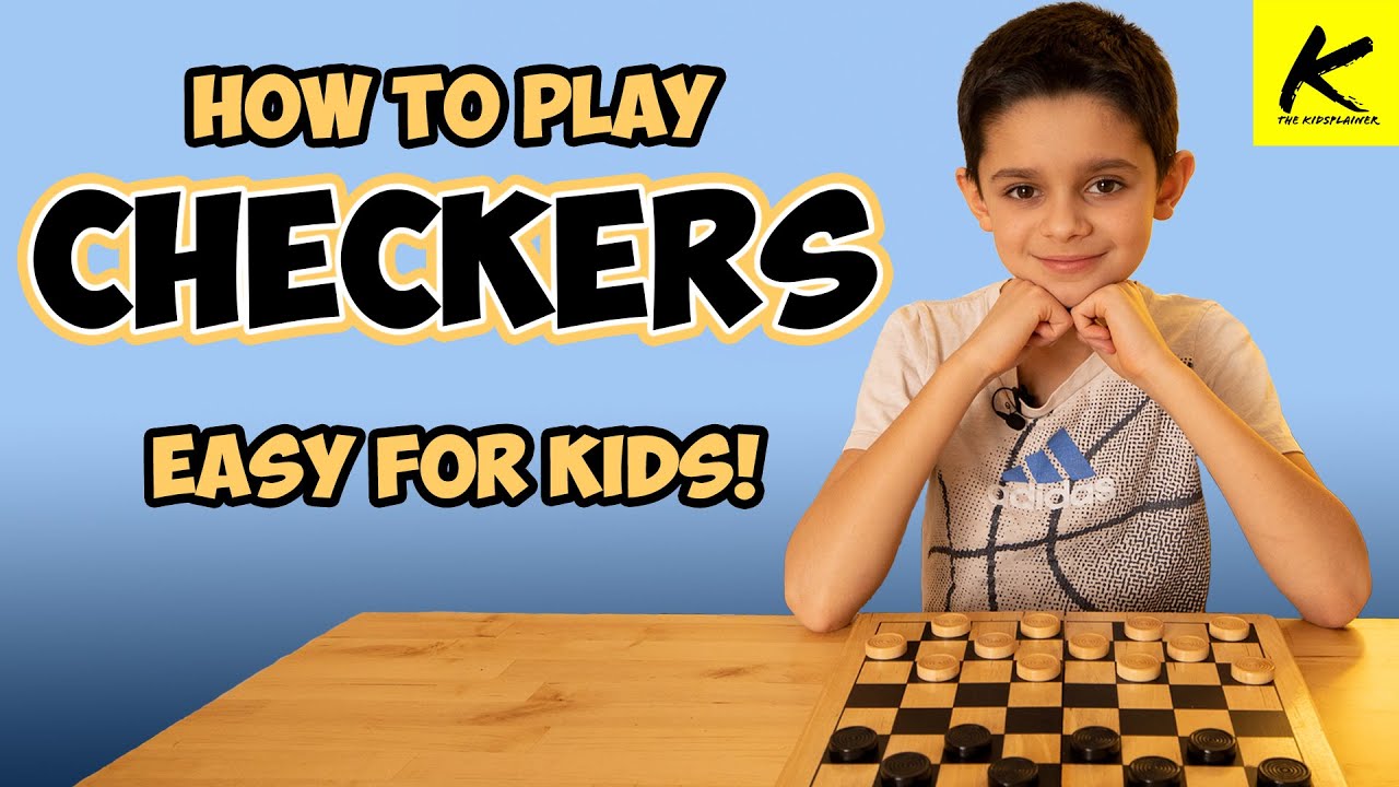 How To Play Checkers!! - (Easy For Kids!)