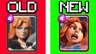 ALL CLASH ROYALE REMODELS ~ OLD vs NEW screenshot 3