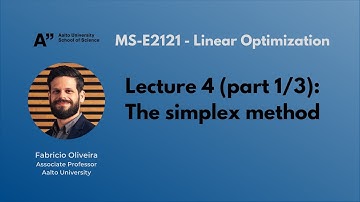 MS-E2121 - Linear Optimization - Lecture 4.1