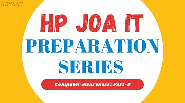 HP JOA IT Preparation Series | Part-5 | Computer Questions