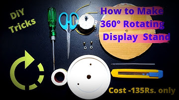 How to Make Rotating Display Stand (DiY) Cost Only 135Rs ||Photography & Video Purpose || HINDI ||