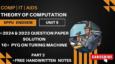 TOC | Unit 5 | Turing Machine Solved PYQ| SPPU T.E. Comp & I.T. |ONESHOT Sem 5 @ThinkHatchStudio 