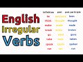 Learn English Irregular Verbs ||| 250 Most Common Irregular Verbs In ENGLISH