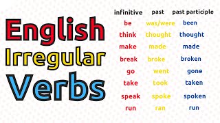 Learn English Irregular Verbs 250 Most Common Irregular Verbs In English Youtube Learn English Irregular Verbs 250 Most Common Irregular Verbs In English Youtube