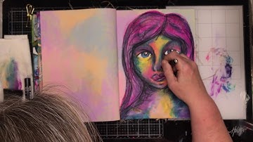 Using large faces in your journal as a focal point