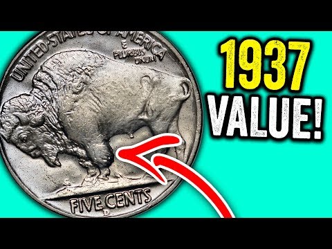 1937 BUFFALO NICKELS WORTH MONEY - VALUABLE OLD COINS TO LOOK FOR!!