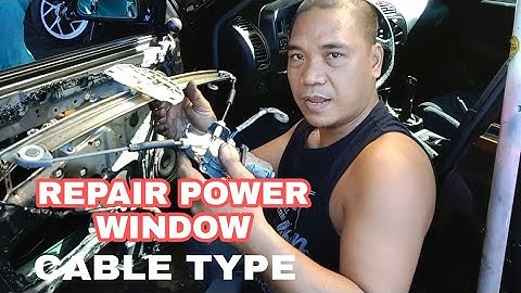 PART 2 REPAIR POWER WINDOW,CABLE TYPE(MITSUBISHI LANCER GLX 2001 MODEL)
