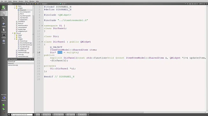 Menus and Widgets in Qt
