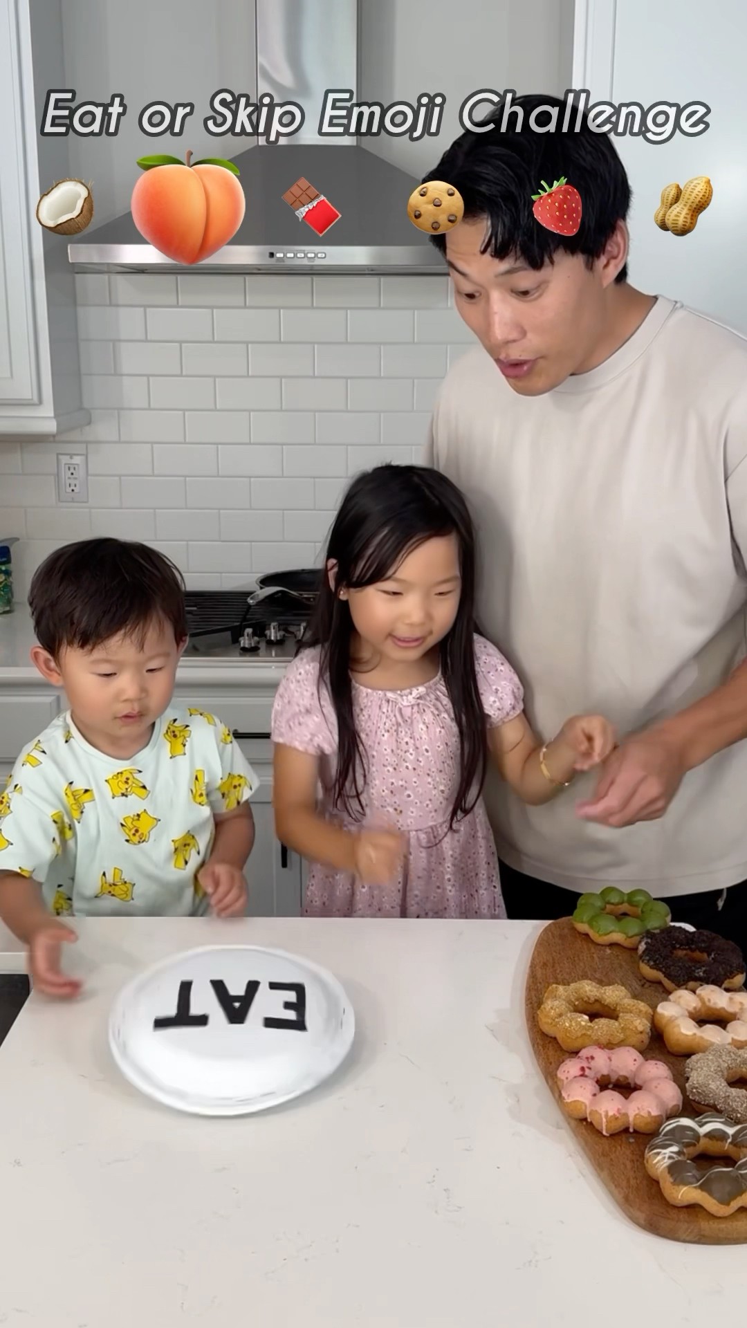 Mochi Donuts // Eat or Skip Emoji Challenge