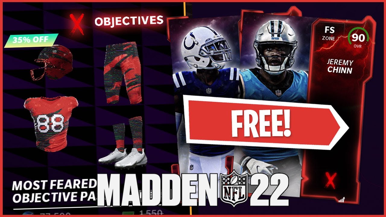 How To Get The Most Feared Helmet In Madden 22! TWO FREE 90 Most Feared Players