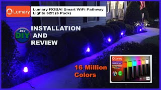 Lumary Remote Controlled Pathway Lights Installation and Review.  (Jon&#39;s DIY)