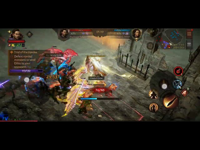 Diablo Immortal - Trial of the Hordes - 0 Kill Win 😂 