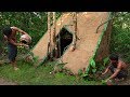 Building Beautiful Frame House Underground Villa By Ancient Skills