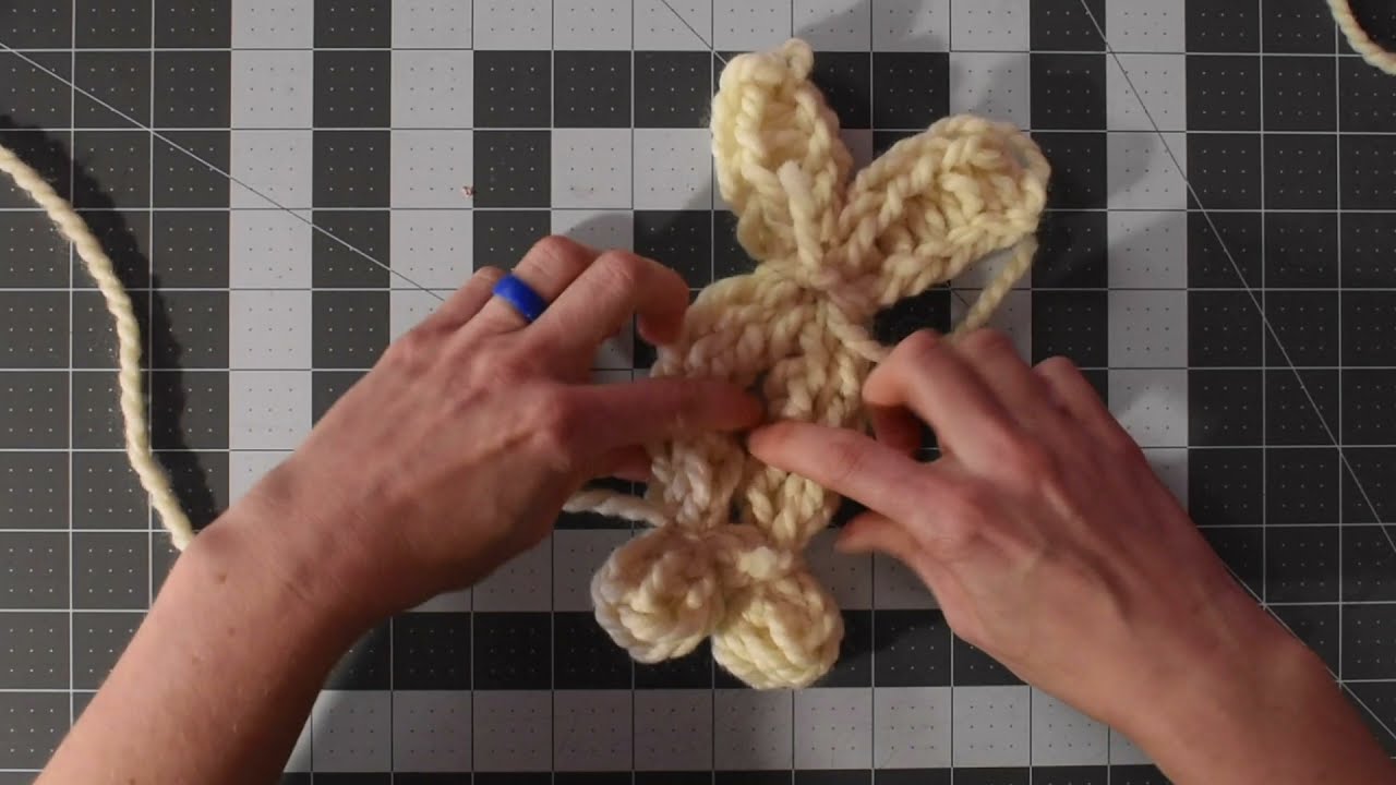 Finger Knit a Bunny Plush StudioNPL YouTube