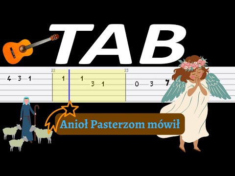 🎸 Anioł Pasterzom mówił - melodia TAB (gitara) 🎵 TABY I NUTY W OPISIE 🎼