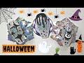 ✅Uñas para 🎃HALLOWEEN🎃 uñas largas transparentes con gel paint ideal esculpidas, press on nails