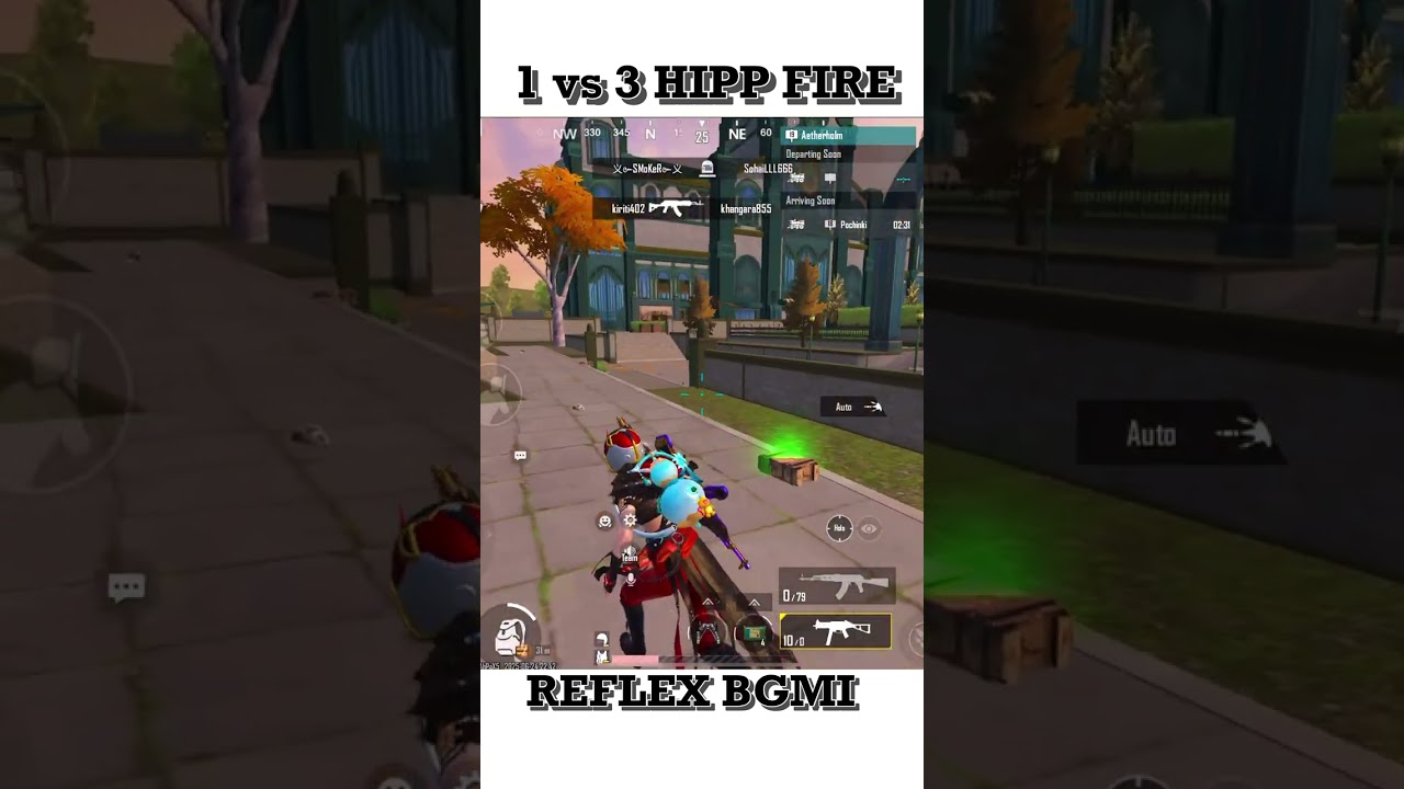 Wait for  @Re-flexbgmi  | 10 HP 1 vs 3 squad wipe | 