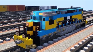 Minecraft Unstoppable AWVR 1206 SD40-2 Train Tutorial