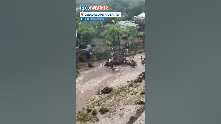 Flood Damage Along Guadalupe River In Texas Hill Country
