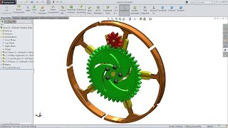 Solidworks tutorial | Sketch Pulley expansion (Animation) in Solidworks