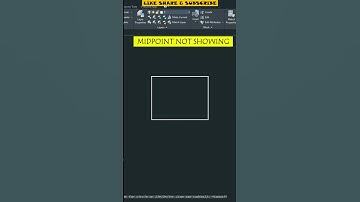 Midpoint Now Showing in AutoCAD #shorts