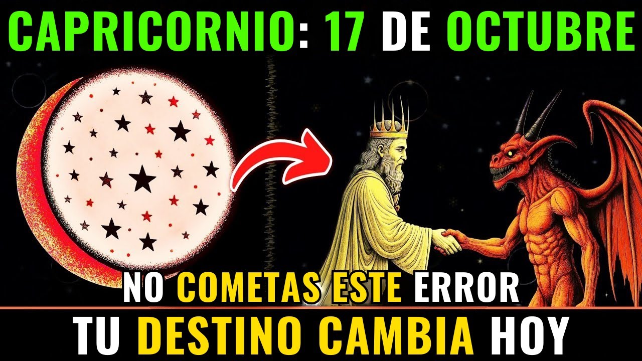Capricornio ♑ 17 De Octubre ¡tu Destino Cambia Hoy ¡no Cometas Este 