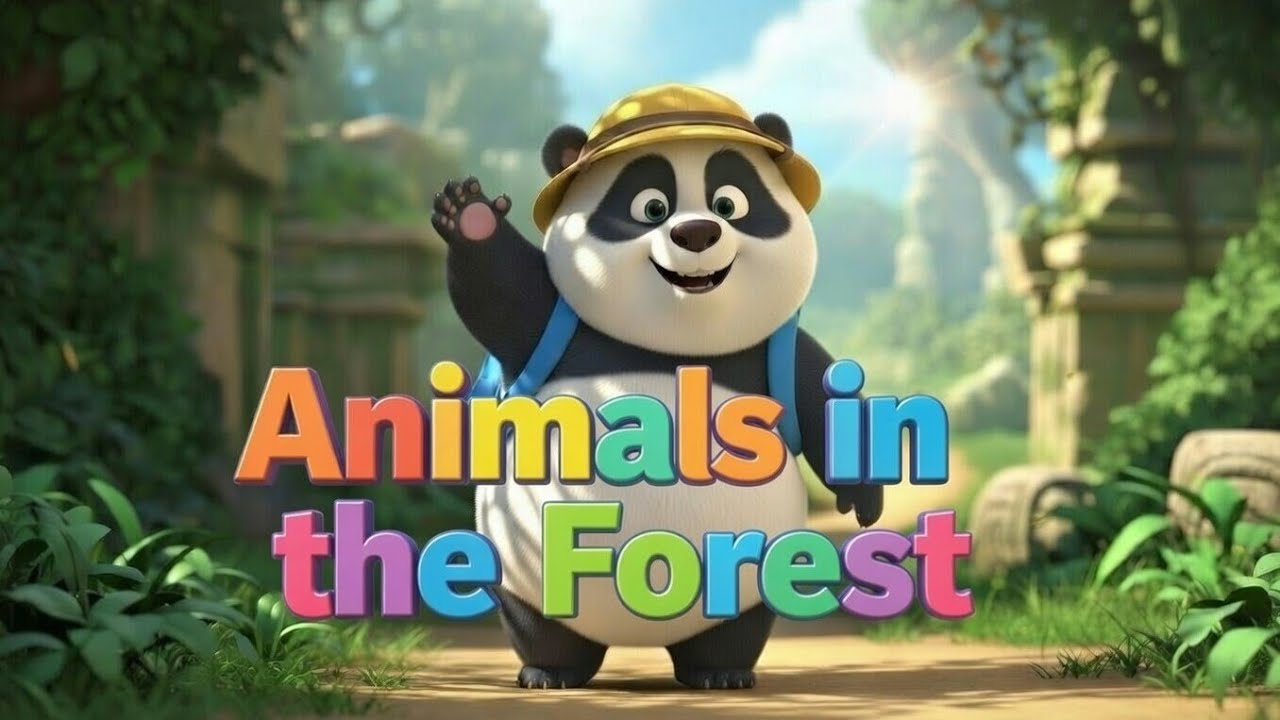 Animals in the Forest 🤸| Cute Forest Animal Rhymes for Kids