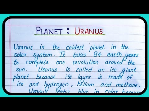 5 paragraph essay on uranus