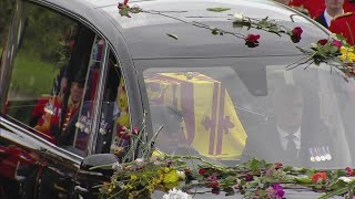 Queen Elizabeth II arrives at Windsor for burial