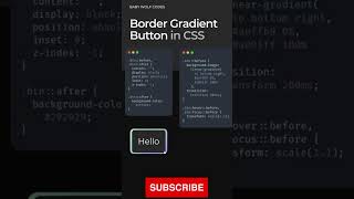 Border Gradient Button in CSS viral shots