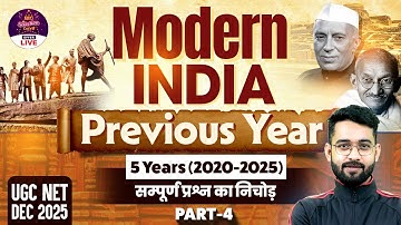 UGC NET History Modern India Previous Years 5 years ( 2020-2025 ) By Jawed Sir
