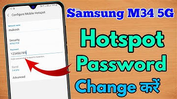 samsung m34 5g hotspot password, samsung m34 5g wifi password change