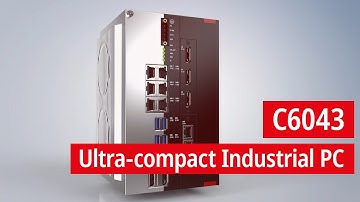 Ultra-compact Industrial PC for executing AI applications and with an external graphics card