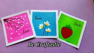 3 Easy Acrylic Painting Tutorials for Beginners/ Mini Canvas Painting Idea acrylicpainting art