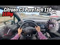 2024 Citroen C3 1.2 Turbo PureTech 110 (110 hp) | POV Autobahn Test Drive in Germany