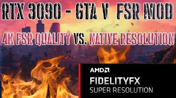 GTA V in 4K - More FPS for Free? FSR Mod