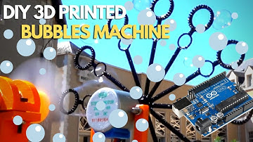3D printed Bubbles Machine | Arduino controlled