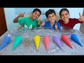 سوينا سلايم ملون !! COLORS OF GLUE SLIME