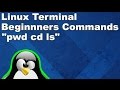 Linux Terminal for Beginners Commands 1: print directory, change directories, and list items