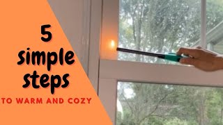 WINTERIZE Your Home in 5 Easy Steps || Stay Warm & Cozy