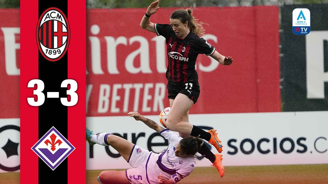 AC Milan 3-3 Fiorentina, Championship Round Serie A Femminile TIM  2022/2023: the report