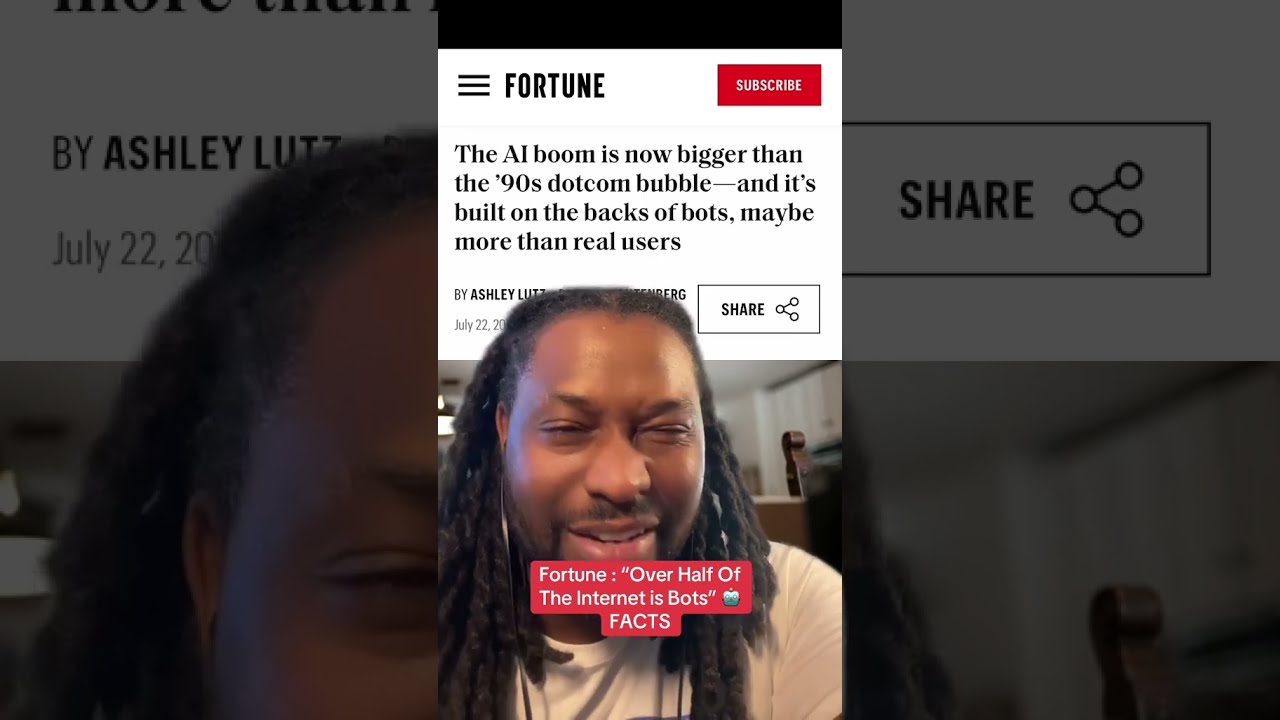 The Internet Is NOT REAL Ai Airecreation Tech Deadinternettheory