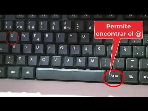 Encuentra el arroba @ en tu teclado 😃