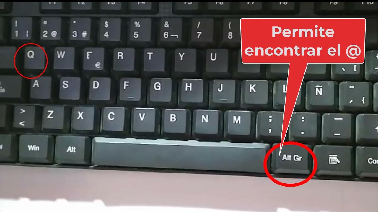 Encuentra el arroba @ en tu teclado 😃 - YouTube