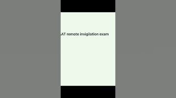 AAT Remote Exam 2021