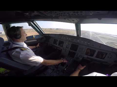 Djibouti HDAM Cockpit View Landing Rwy 09