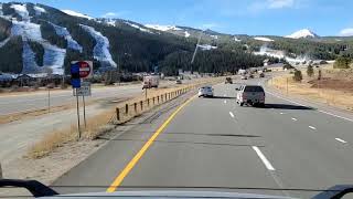 Trucking Through the Rockies After the First Snow. I-70 Silverton to Fruita CO!!