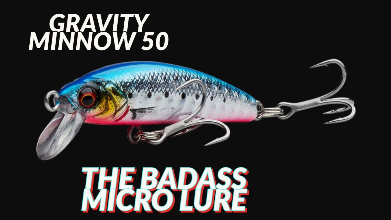 The micro minnow that defies severe weather conditions! 5cm/8gr Gravity  Minnow 50 by SG 