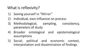 Reflexivity and Transcription: The Neglected Elements in Qualitative Research