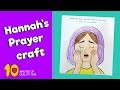 Hannahs prayer craft  bible activity for kids